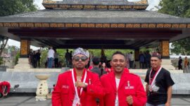 Foto : Rion Adi, S.E. (Wakil ketua Bidang Agitasi & Propaganda) dan Adi Suherman Tebwaiyanan, S.E., M.M.(Ketua Bidang Hubungan Antar Lembaga) DPP GMNI Periode 2025-2028