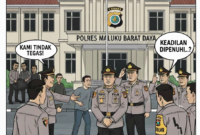 Ilustrasi gambar Polres MBD tangani dugaan penganiayaan warga oleh kapospol pulau Roma, pelaku ditarik dan diproses hukum.