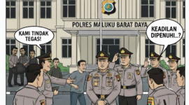 Ilustrasi gambar Polres MBD tangani dugaan penganiayaan warga oleh kapospol pulau Roma, pelaku ditarik dan diproses hukum.