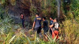 Foto: Lahan terbakar di kawasan Wailete, Desa Hative Besar, Kecamatan Teluk Ambon, Selasa (27/01/2026) sore.