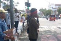 Foto: Aksi galang dana oleh Aliansi Mahasiswa Se-Kota Ambon, Selasa (20/1/2026)