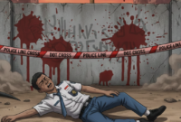 Ilustrasi gambar siswa di tual diduga di aniaya oknum anggota brimob batalyon C pelopor. Kamis (19/2/2026) 