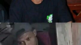 Keterangan: Foto di atas adalah korban salah tangkap, Victor Adam Papera dan Foto di bawah adalah pelaku di CCTV. Sumber Facebook, Trisia Papera.