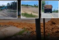 Aktivitas galian C oleh PT Mulai Karya Konstruksi yang diduga ilegal dan digunakan pada proyek pemerintah. Selasa, (30/3/2026) Foto: Mn/Ar