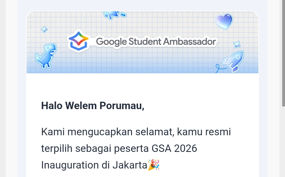 Jejak Welem Porumau: Dari Kampus di Ambon hingga Panggung Google Indonesia 6 IMG 20260608 WA0094