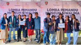 Peserta lomba pemandu museum Siwalima 2026 bersama dosen pendamping. Foto (Doc).ist. 