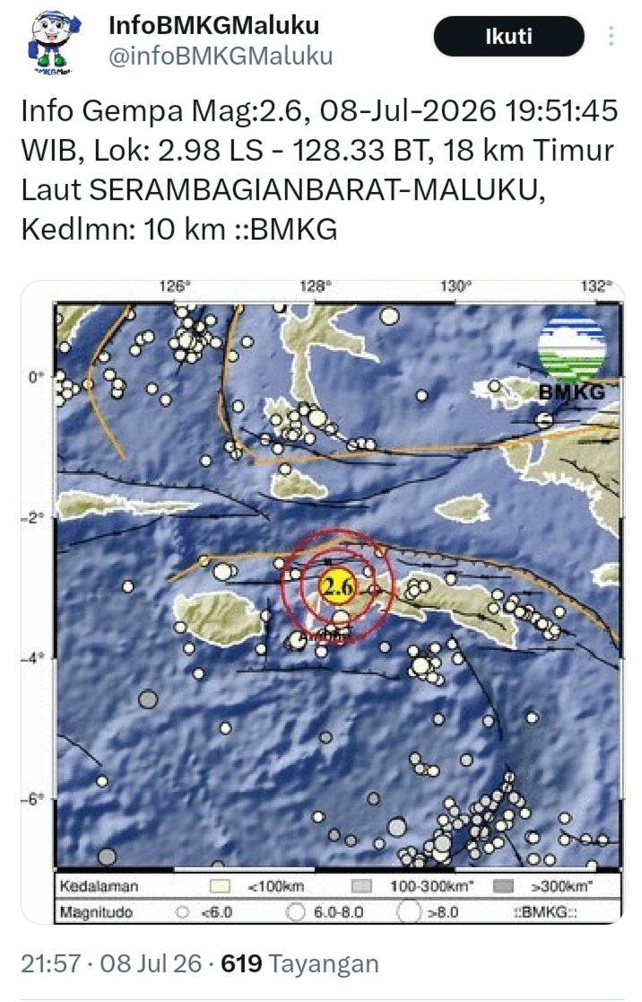 Gempa Magnitudo 2,6 Guncang Perairan Seram Bagian Barat 3 IMG 20260709 025010