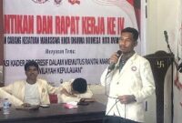 Foto: Sekretaris Pimpinan Cabang Kesatuan Mahasiswa Hindu Dharma Indonesia (PC KMHDI) Ambon, Ipang Latubual.