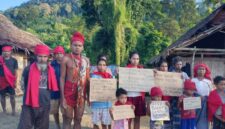 Masyarakat Adat Dusun Sinahari Desak Cabut Status Konservasi di Wilayah Adatnya, Selasa (8/9/2026).