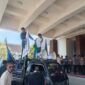 Mahasiswa kabupaten Maluku Barat daya mengelar aksi demonstrasi di kantor gubernur Maluku. Senin, (5/10/2026). Foto: Mn/Ms. 